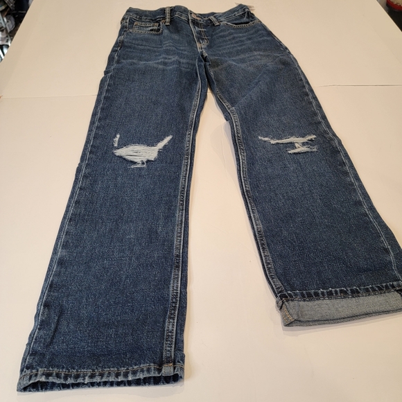 Old Navy Loose High-Rise  Destroyed 90's Straight Jeans Size 18 (33)* NWT! - Picture 5 of 17